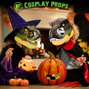 ماسک سر دایناسور بزرگ با فک متحرک Dinosaur head mask_اسباب بازی